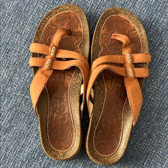 Teva Women's Brown Slide Sandals - Picture 1 of 5